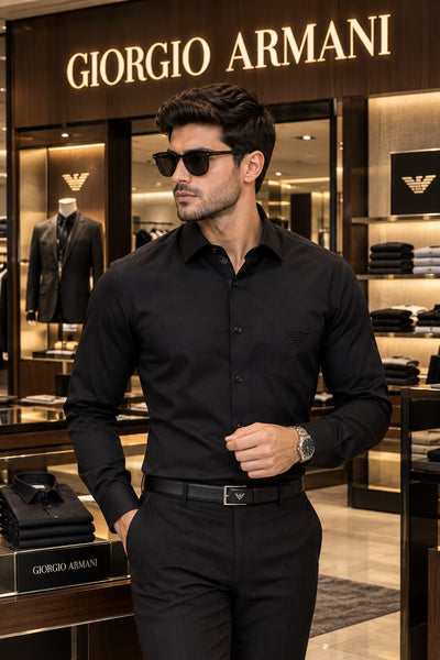 Premium Black Formal Shirt – Stylish Formal & Smart Wear