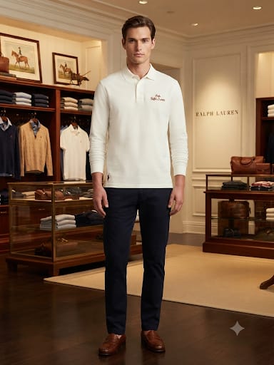 Men’s Premium Long-Sleeve Polo T-Shirt Collection