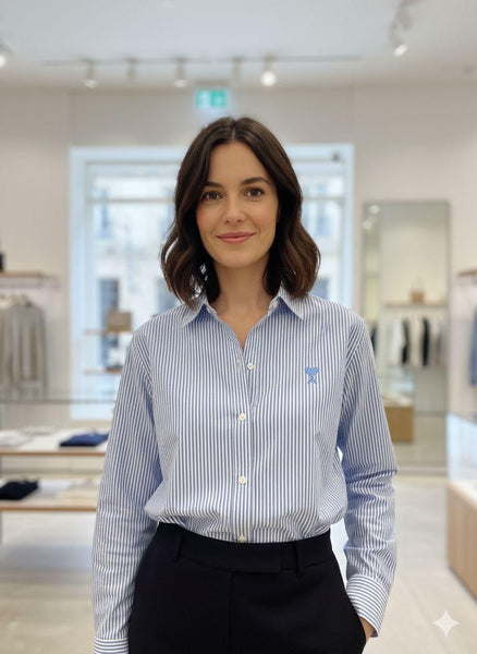 Blue Striped Button-Down Shirt – Classic Everyday Essential