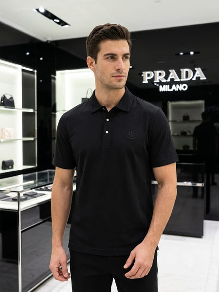 Premium Premium Quality Stichless Tees – Classic Black Polo