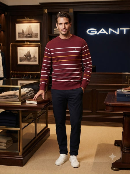 Premium Quality Striped Pullover Sweater