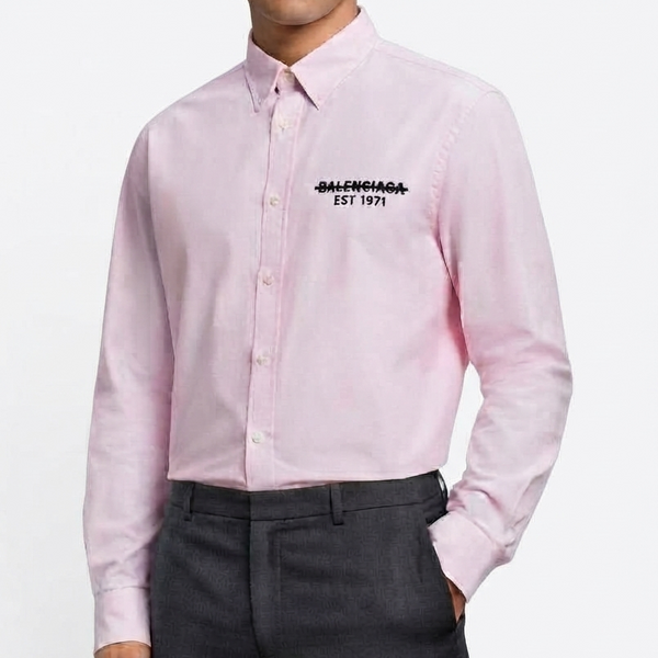 Premium Pink Shirt – Luxury Embroidered Look