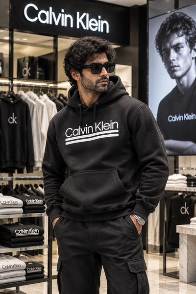 High-End Quality Premium Big-Size Hoodies Available Now – Luxury Black Collection with Bold Front Logo in Soft Oversized Fit
