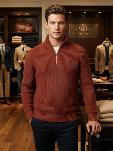 Imported Exclusive High End Quality Quarter Zipper Pullovers Available Now – Luxury Ribbed Knit Collection in Soft Premium Finish