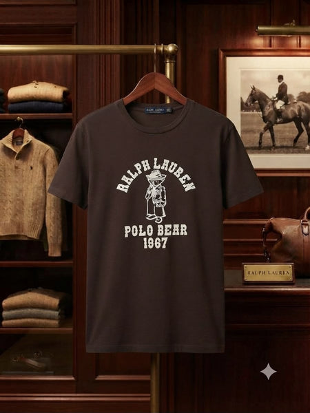 Luxury  Regular  Fit Logo Printed Round Neck  T-Shirt