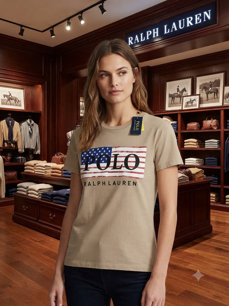 Luxury  Regular  Fit Logo Printed Round Neck  T-Shirt