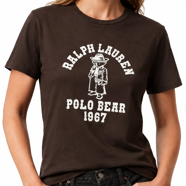 Luxury  Regular  Fit Logo Printed Round Neck  T-Shirt