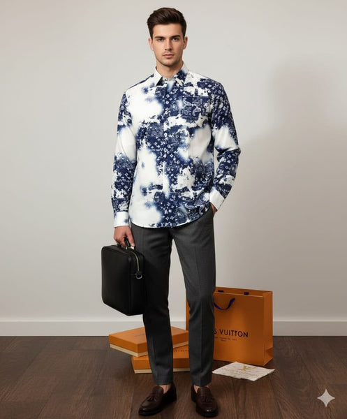Premium Exclusive High-End Quality Paisley Print Long Sleeve Shirt