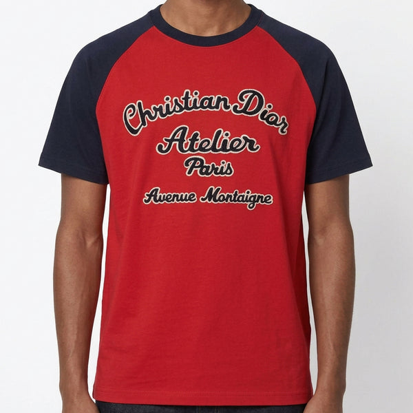 Luxury Men’s Atelier Logo Raglan Premium T-Shirt