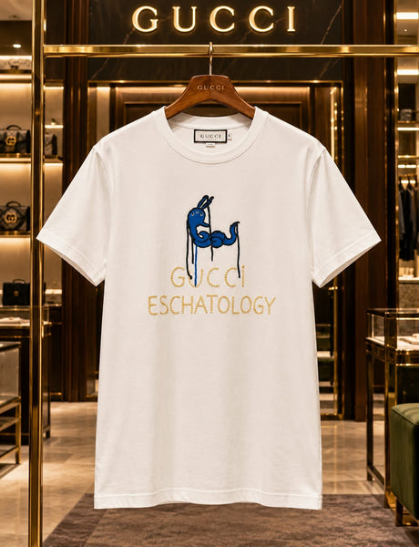 Luxury Graphic T-Shirt in Premium White for Men