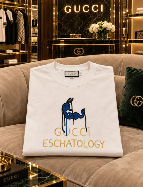 Luxury Graphic T-Shirt in Premium White for Men