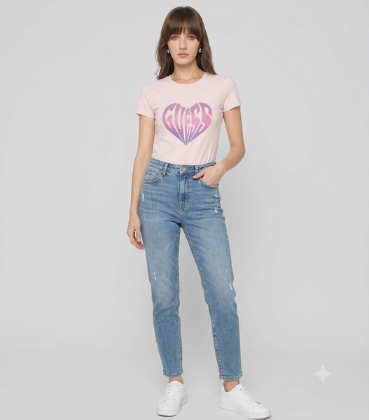 Premium Exclusive High-End Quality Oversized Rhinestone Graphic Tee