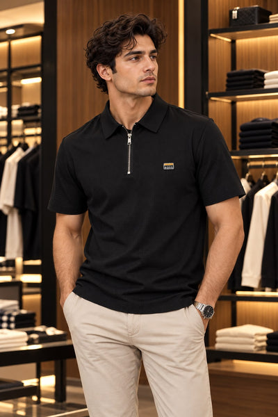 Premium Half-Zip Polo T-Shirts  Elegant Comfort Collection