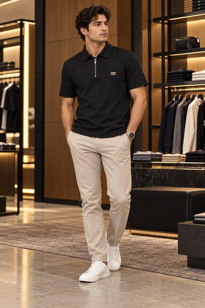 Premium Half-Zip Polo T-Shirts  Elegant Comfort Collection