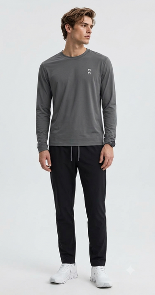 Premium Soft-Touch Long Sleeve Crew Neck Tee