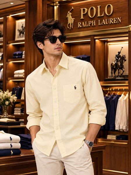 Premium Exclusive High-End Authentic Quality Soft Cream Shirt