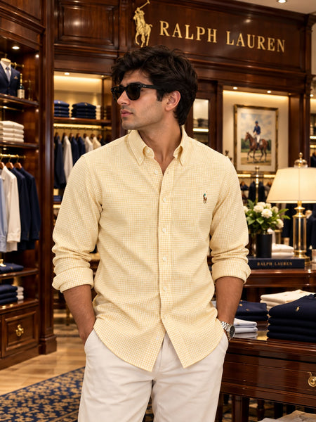 Premium Exclusive High-End Authentic Check Button-Down Shirt