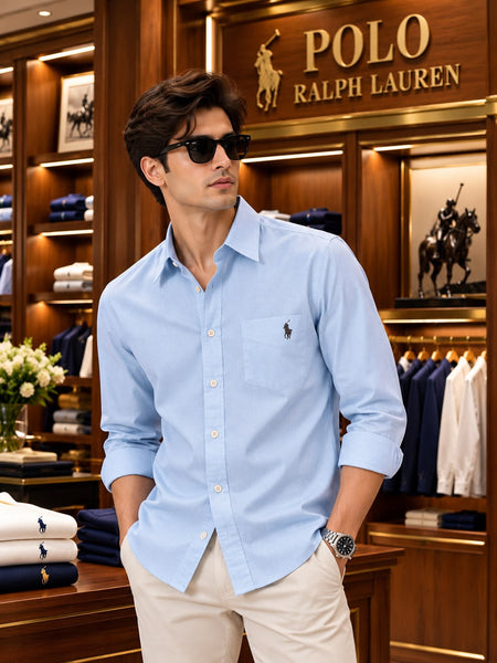 Premium Exclusive High-End Authentic Light Classic Button-Down Shirt