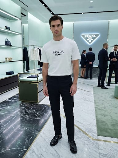 Premium Exclusive High-End Authentic Crew-Neck T-Shirt with Classic Print