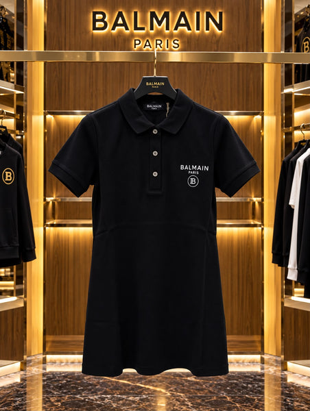 Women’s Polo Dress – Short Sleeve A-Line Dress with Logo