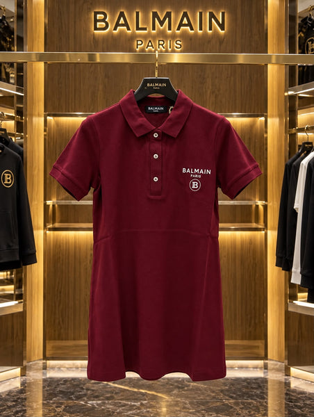 Women’s Polo Dress – Short Sleeve A-Line Dress with Logo