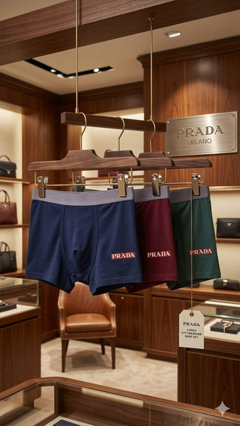 Premium Soft Cotton 3-Pack Boxer Briefs Set