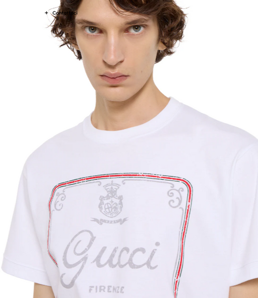 Premium  Men’s White Graphic T-Shirt  Luxury Round Neck Tee