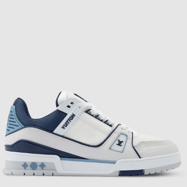 Luxury Brand  White & Navy Luxury Sneakers