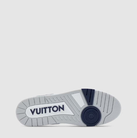 Luxury Brand  White & Navy Luxury Sneakers