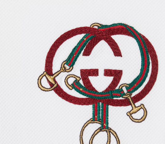 Luxury  Piquet Polo Shirt With Embroidery