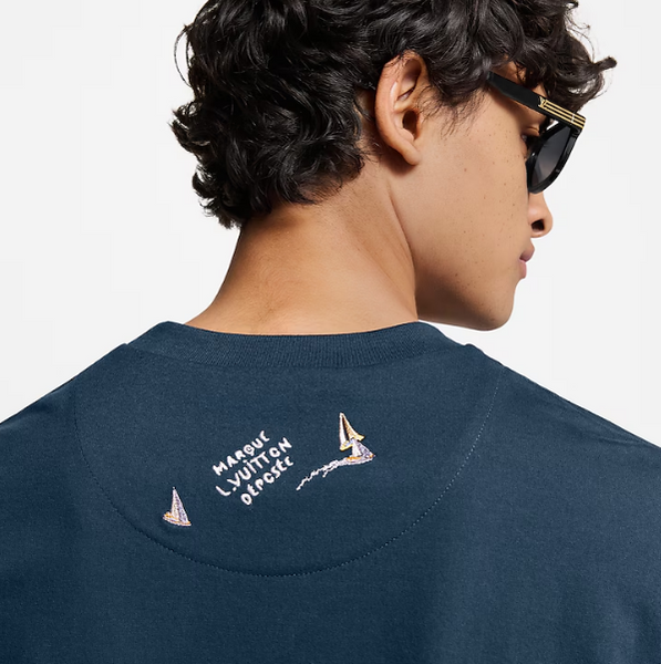 Luxury Brand  Embroidered Cotton T-Shirt