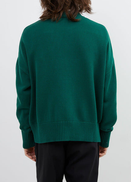 Luxury Crew Neck Knit Sweater Beige