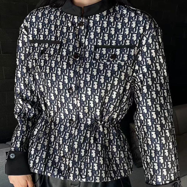 Monogram Print Jacket For Women