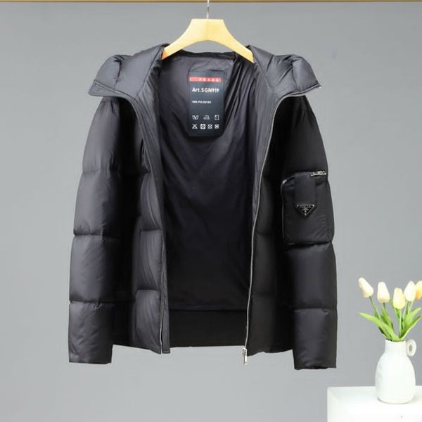Latest Logo Plaque Padded Jacket