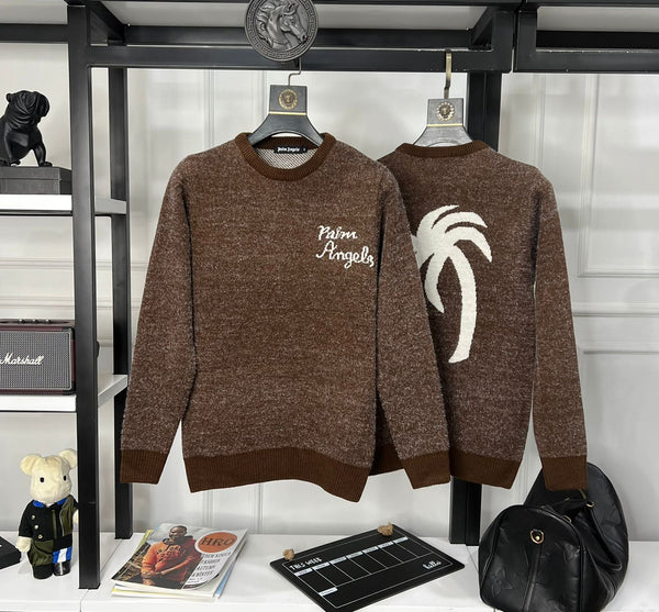 Premium Palm Tree  Knitted Pullover For Kids