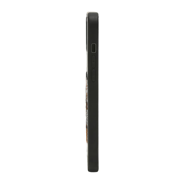 Wolf Leather Back Case Cover - Black