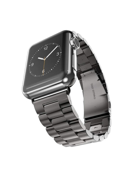 Stainless Steel Watch Strap for Apple Watch Series 5/4/3/2/1(Black)
