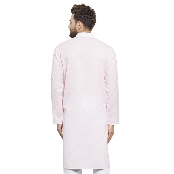 New Lenin Plain Kurta In Pink By Treemoda