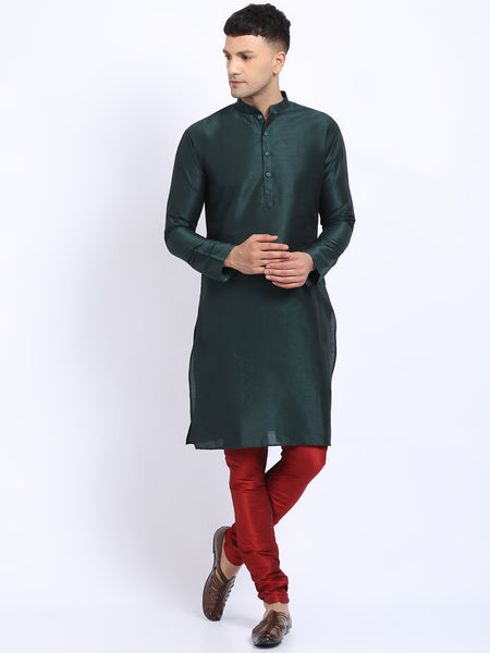 3 Pc set of Brocade Jacket with Kurta & Churidar Pajama by Treemoda