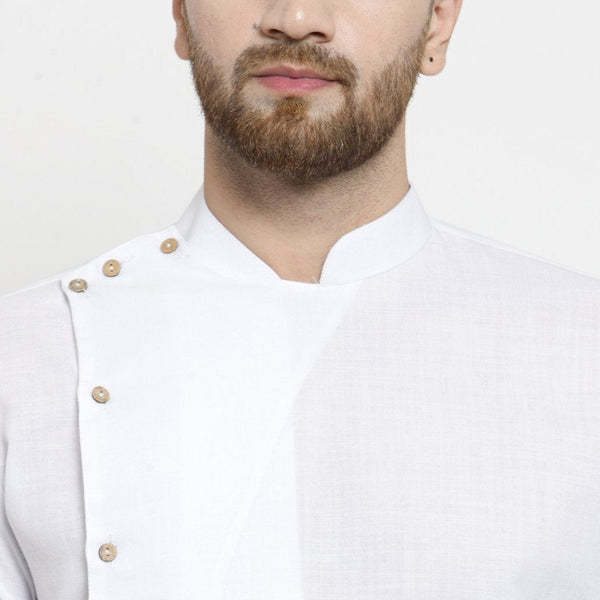 white linen kurta pajama