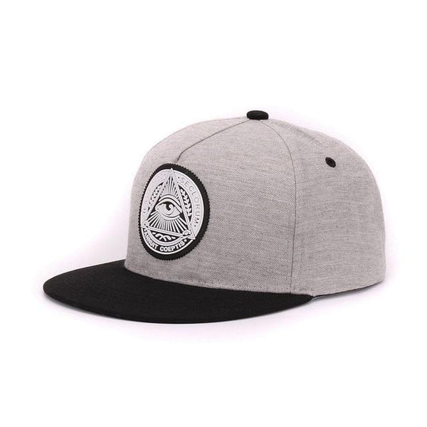 snapback 3d god eyes plastic patch mens flat brim baseball cap hip hop hat and cap for men and women