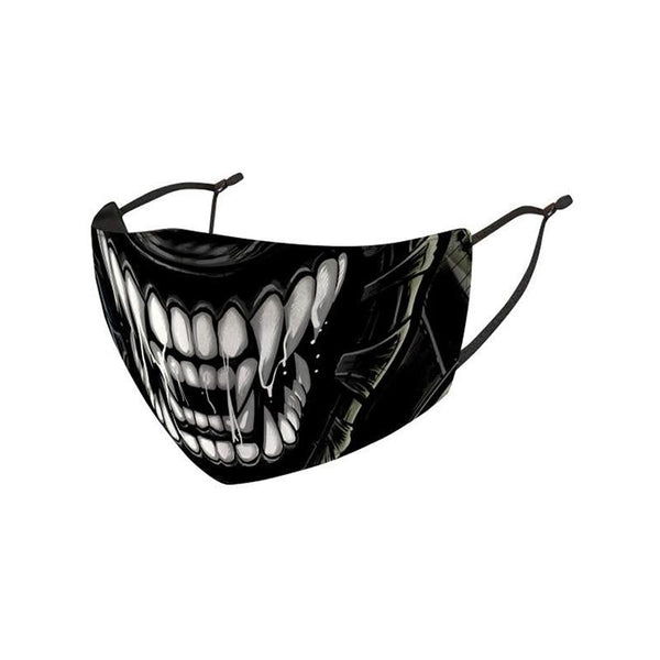 Punisher, Deadpool & Monster Face Printed Face Mask (Pack Of 3)