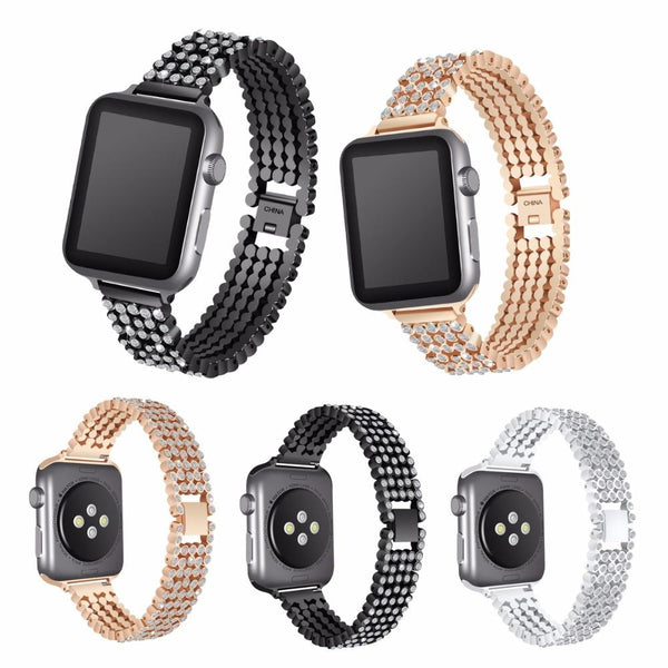 New Brand Watch band 38mm 42mm Stainless Steel Metal Replacement Wristband Sport Strap for Brand Watch +, Series 3, Series 2
