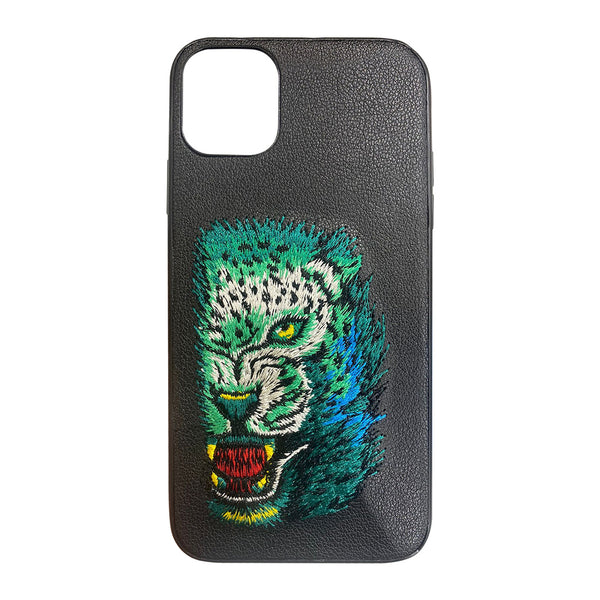 Green Leopard Leather Back Case Cover for Apple iPhone