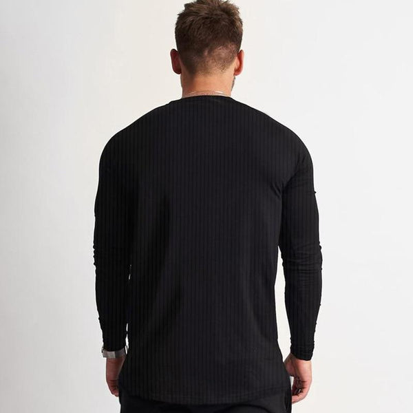 2019 New Men Running Long sleeve T-shirt Gym Fitness Training Breathable t shirt Male jogging Tee Tops Brand clothing Sportswear - Yard of Deals
