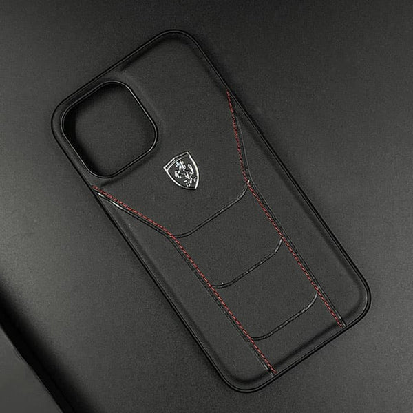 Ferrari Heritage Premium Leather Case for iPhone 11, 12, 13 & 14 Series & Samsung Galaxy Z Flip3, Flip4, Fold3, Fold4, S22 & S23
