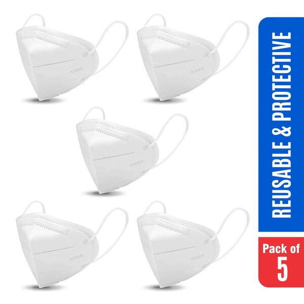 5 Layered KN95 Reusable Anti Pollution/Bacterial Premium Quality Face Mask (Embedded Clip) - Yard of Deals