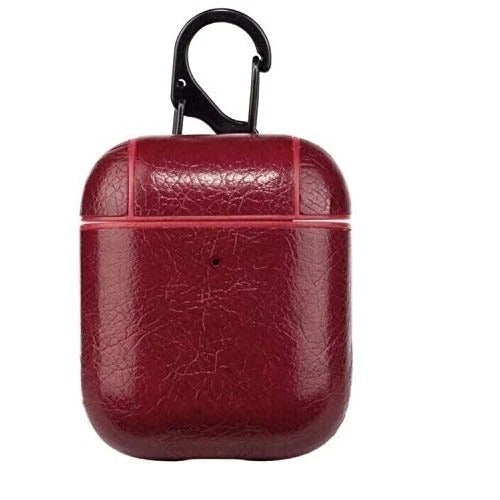 Treemoda Leather Finish Matte Shockproof Protector Case Compatible with Airpods 1 Earphone Casecover