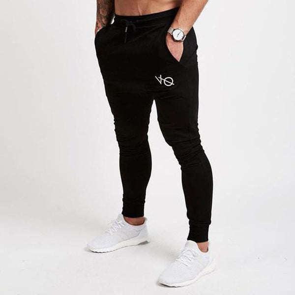 Men Slim Drawstring Cotton Sweatpants Gyms Fitness Trousers Man Jogger Workout Casual Fashion Pant Brand Pencil Pants Sportswear
