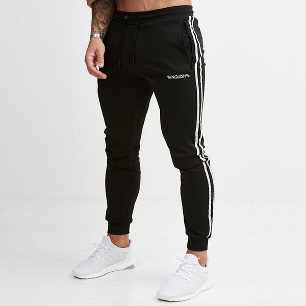 Men Slim Drawstring Cotton Sweatpants Gyms Fitness Trousers Man Jogger Workout Casual Fashion Pant Brand Pencil Pants Sportswear
